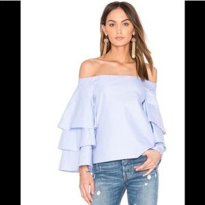 Endless Rose Three Layers Top in Blue Size Small